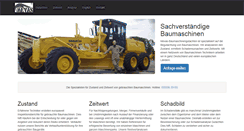 Desktop Screenshot of baumaschinen-gutachten.de